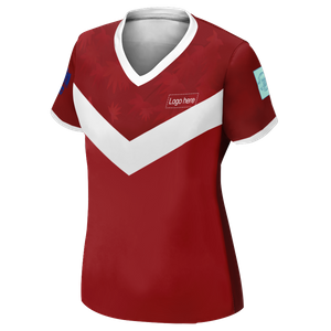 Camiseta de fútbol personalizada reversible de la Copa Mundial de Canadá para mujer con nombre