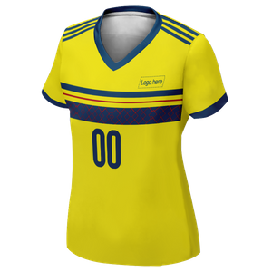 Camiseta de fútbol personalizada de la Copa del Mundo de Suecia cosida para mujer con nombre