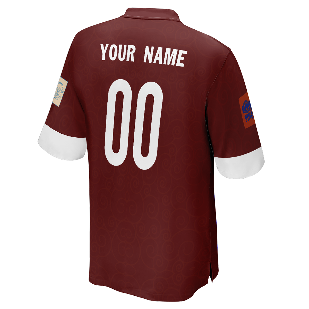 Camiseta de fútbol personalizada de la Copa Mundial de Qatar de franela para hombre con imagen