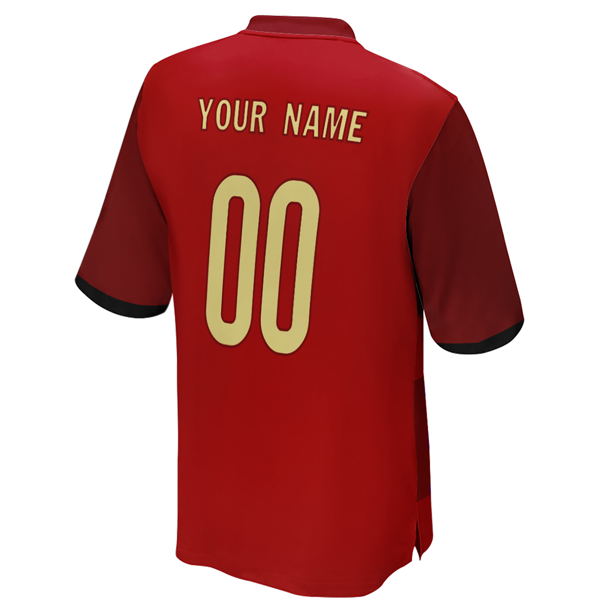 Camiseta de fútbol personalizada auténtica de la Copa del Mundo de España para hombre con logotipo