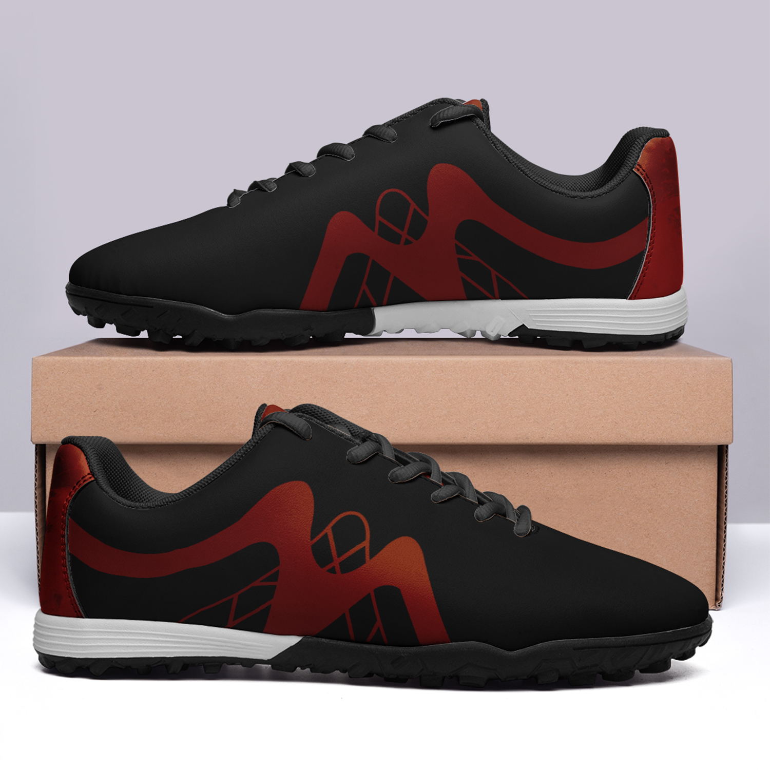 Zapatos de fútbol del equipo de Bélgica de la Copa Mundial de 2022 personalizados