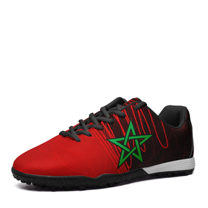 Zapatos personalizados de fútbol del equipo de Marruecos de la Copa Mundial 2022