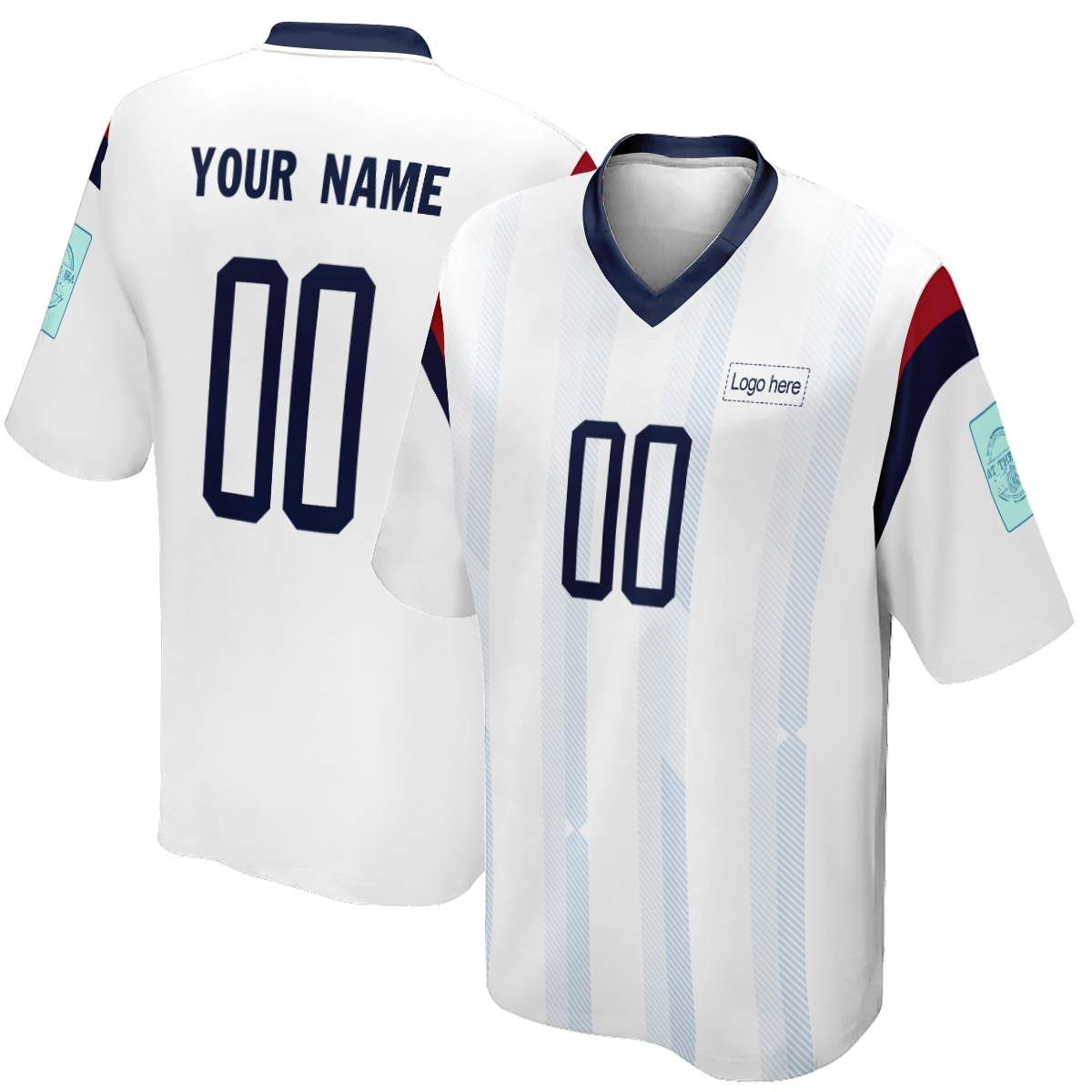Camisetas de fútbol personalizadas de la Copa Mundial de Corea del Sur para hombres con logotipo