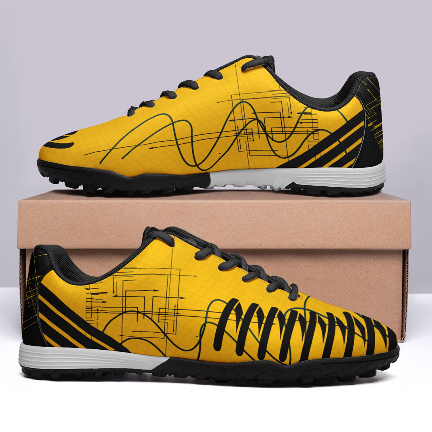 Zapatos de fútbol del equipo de Suecia de la Copa del Mundo de 2022 personalizados