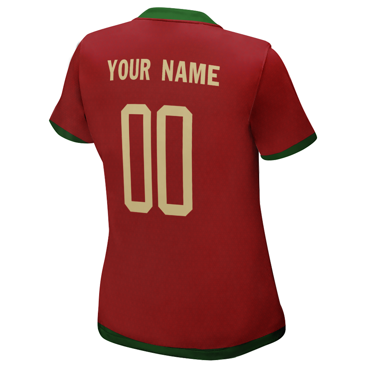 Cool Portugal World Cup Camiseta de fútbol personalizada para mujer con logotipo