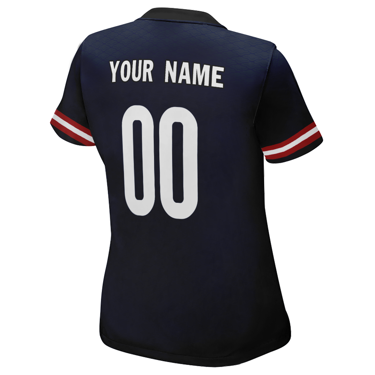 Camiseta de fútbol personalizada con nombre Lax US World Cup para mujer
