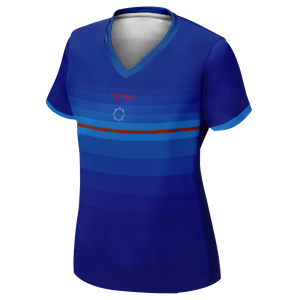 Camiseta de fútbol personalizada Lax Japan World Cup para mujer con imagen