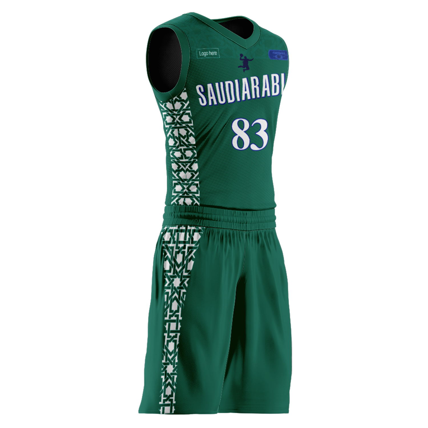 Trajes de baloncesto del equipo de Arabia Saudita personalizados