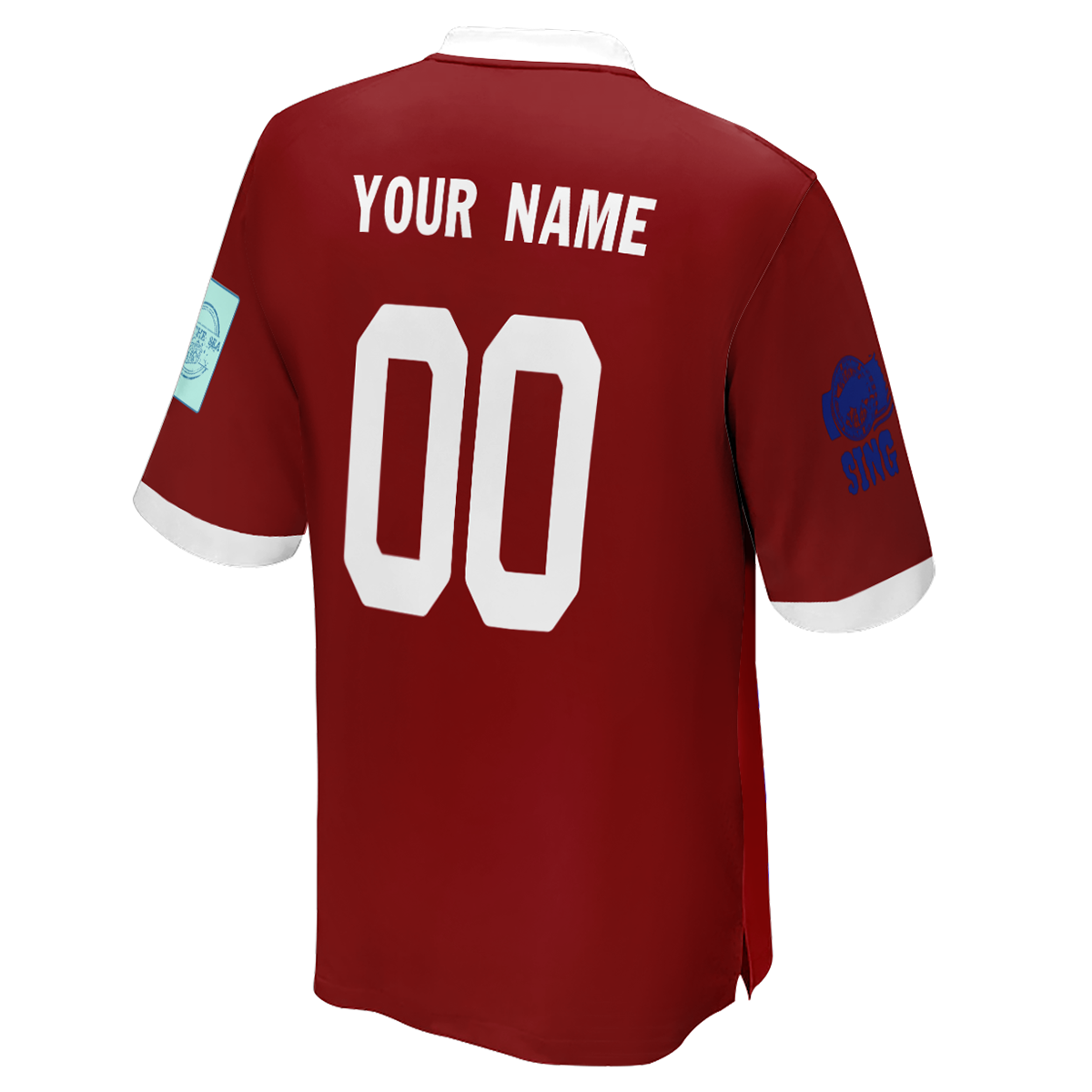 Camiseta de fútbol personalizada reversible de la Copa Mundial de Canadá para hombre con nombre
