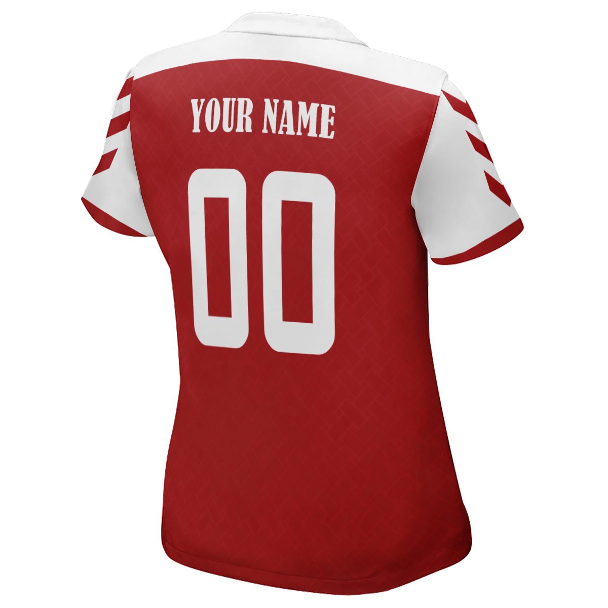 Camiseta de fútbol personalizada con imagen de la Copa Mundial de Dinamarca limitada para mujeres