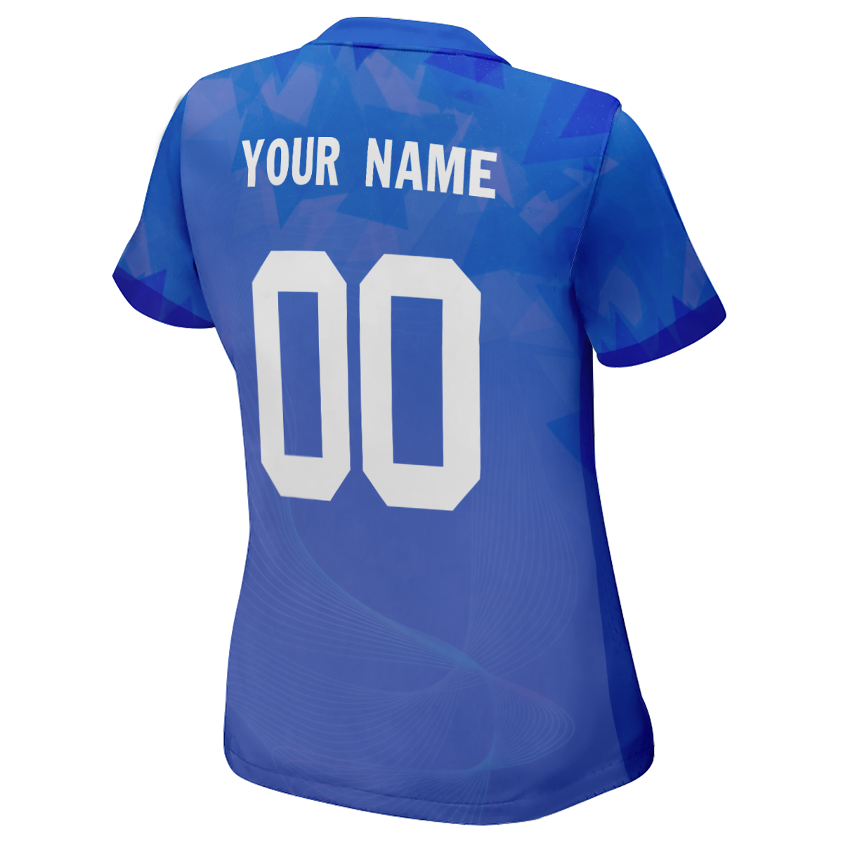 Camiseta de fútbol personalizada auténtica de la Copa Mundial de Brasil para mujer con nombre
