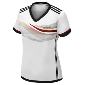 Camiseta de fútbol personalizada auténtica de la Copa Mundial de Alemania para mujer con nombre